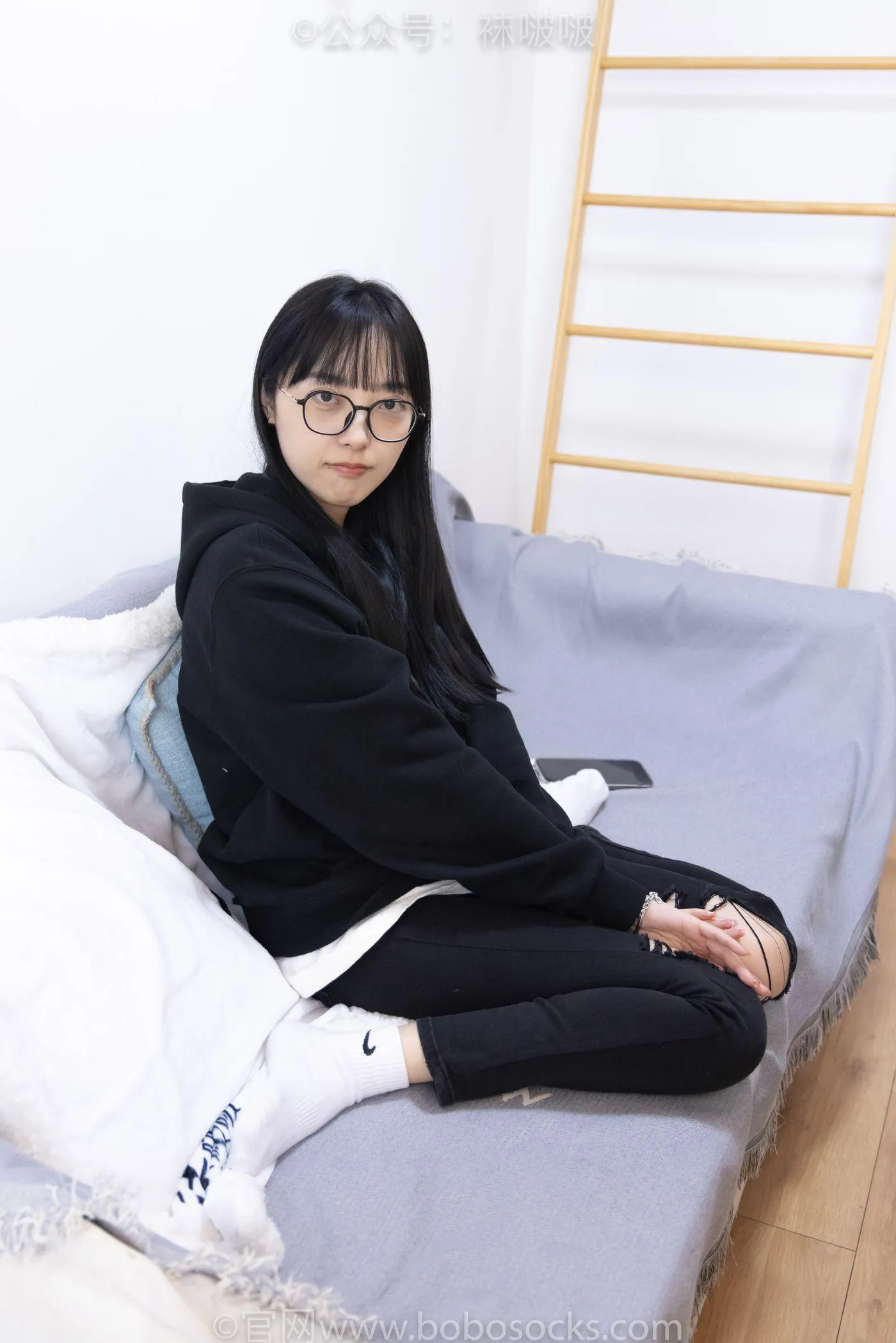 [BoBoSocks袜啵啵]NO.061 稚予-短靴、白棉袜、裸足 [145P]插图4